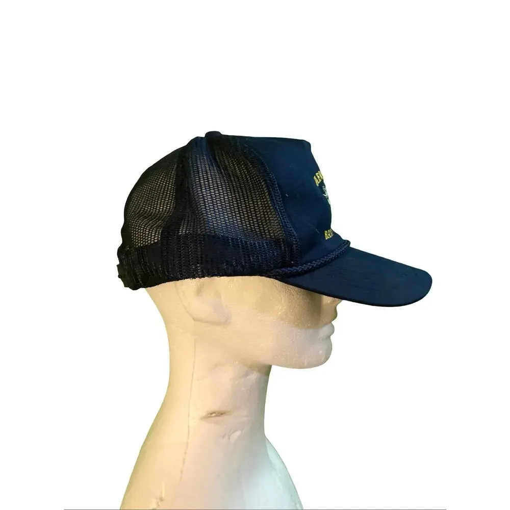 Vintage Aerospace Bass Busters Fish Trucker Hat Snapback Mesh Cap USA Made